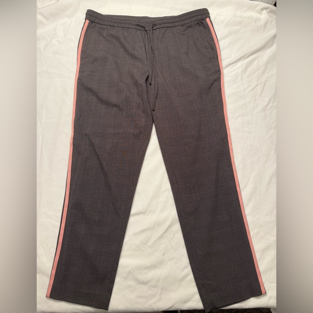 Men’s INC Plaid Drawstring Trouser